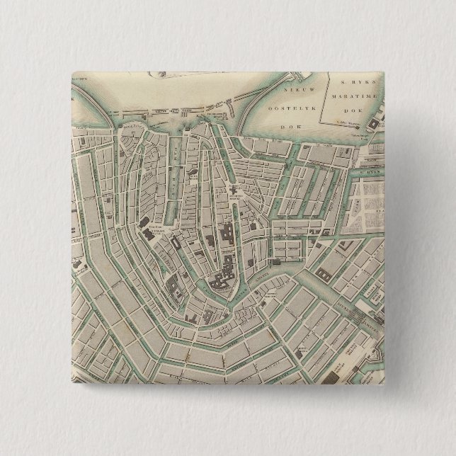 Amsterdam 2 pinback button (Front)