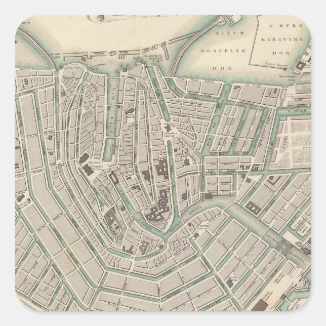 Amsterdam 2 square sticker (Front)