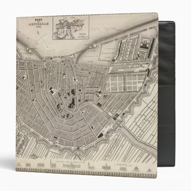 Amsterdam 3 Ring Binder (Front/Inside)