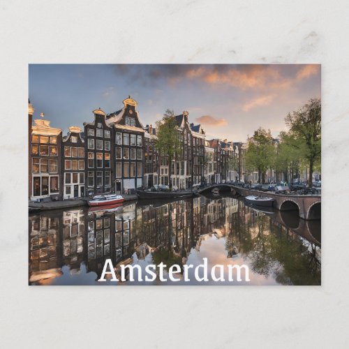 Amsterdam 4 postcard