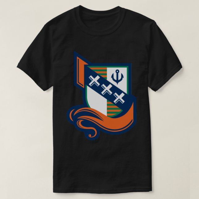 Amsterdam Admirals logo NFLE Sticker T-Shirt (Design Front)