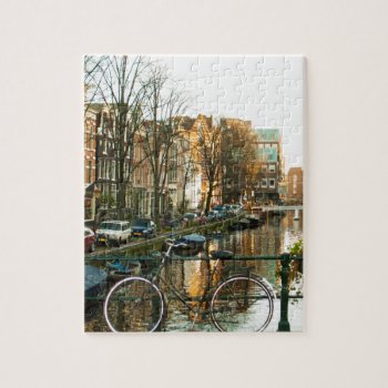 Amsterdam Bicicle Jigsaw Puzzle by RodandoCaminos at Zazzle