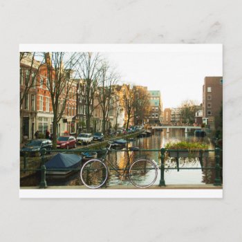 Amsterdam Bicicle Postcard by RodandoCaminos at Zazzle