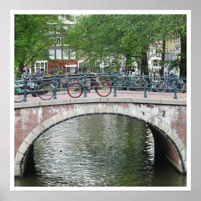 Amsterdam Bicycle Bridge Poster (Front)