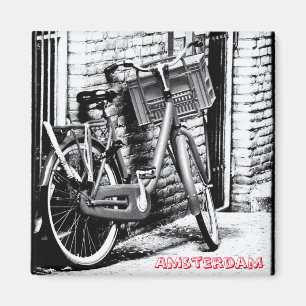 Amsterdam - Bicycle, Holland (Fridge Magnet) Magnet
