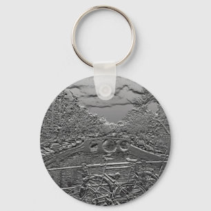 Amsterdam Bike Design Keychain