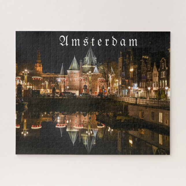 Amsterdam by night, Christmas time 2021 Jigsaw Puz Puzzle (Horizontal)