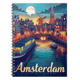 Amsterdam by Night Notebook