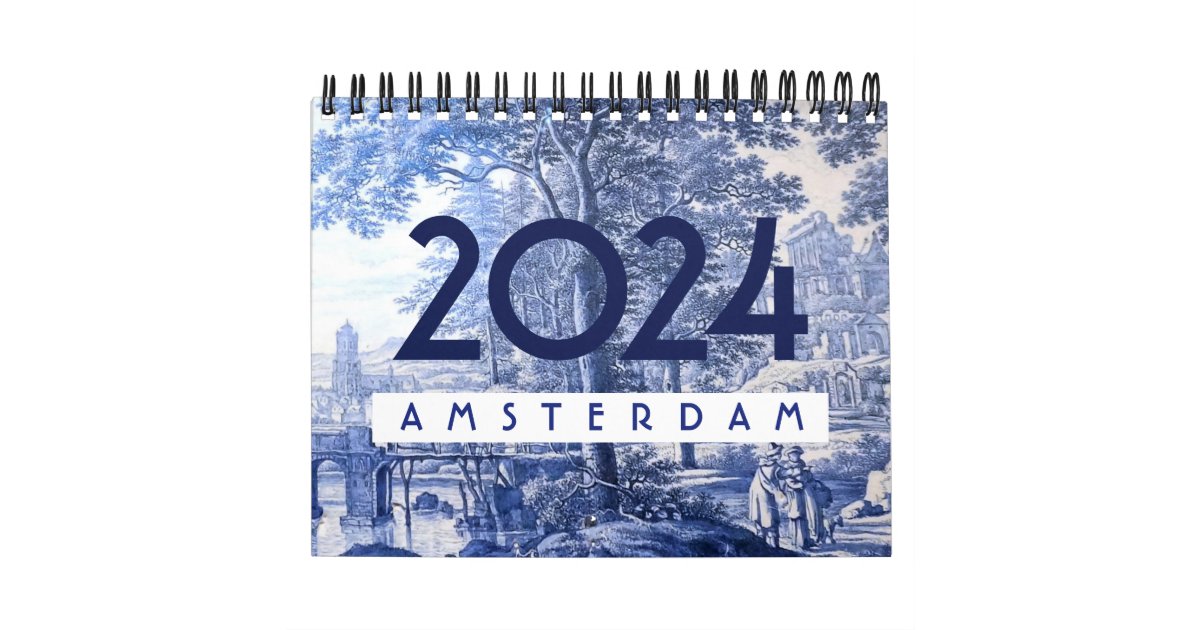 Amsterdam Calendar 2024 | Zazzle