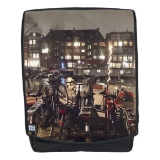 Amsterdam, Canal & Bicycles Adult Backpack