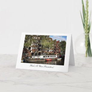 Amsterdam Canal, Congratulations on Your Promotion Card