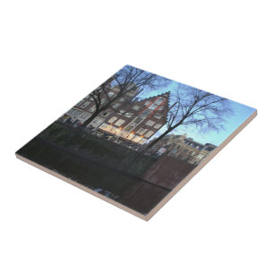 Amsterdam Canal Houses Ceramic Tile