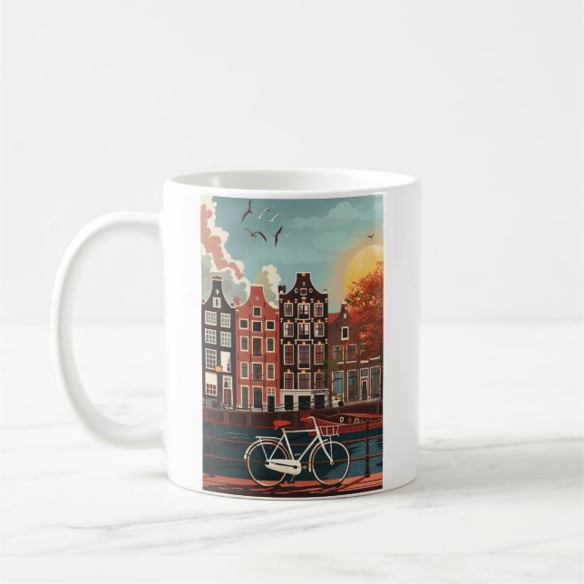 Amsterdam Canal Houses Coffee Mug (Left)
