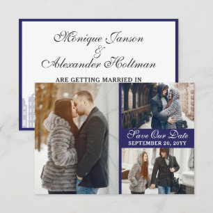 Amsterdam Canal Houses Dutch Save The Date Card