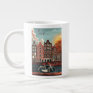 Amsterdam Canal Houses Giant Coffee Mug