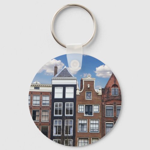 Amsterdam Canal Houses Keychain