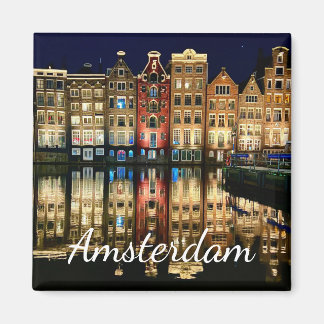 Amsterdam canal houses magnet
