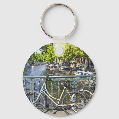 Amsterdam canal keychain