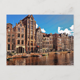 Amsterdam canal, Old Town Postcard