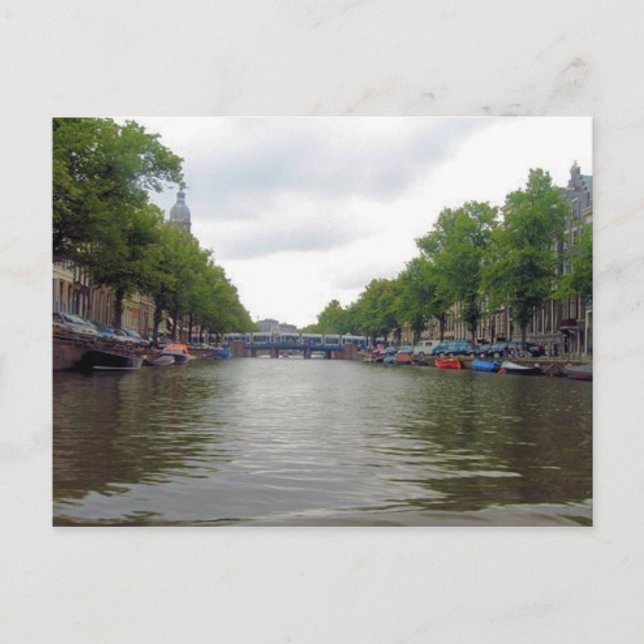 Amsterdam Canal Postcard (Front)