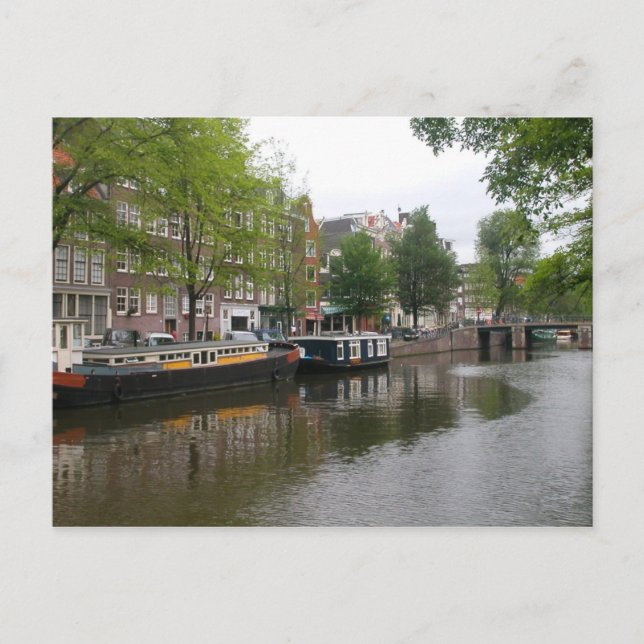 Amsterdam Canal Postcard (Front)