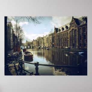 Amsterdam Canal Poster