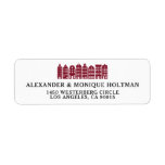 Amsterdam Canal Row House Dutch Red Return Address Label