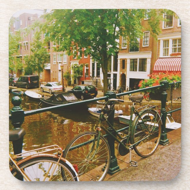 Amsterdam Canals Beverage Coaster (Front)