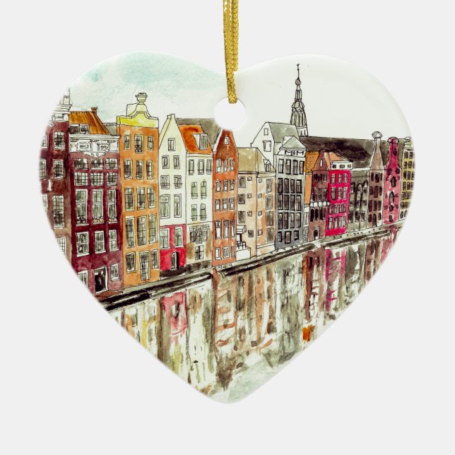 Amsterdam Ceramic Ornament (Front)