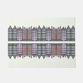 Amsterdam City Art Architecture Illustration Doormat