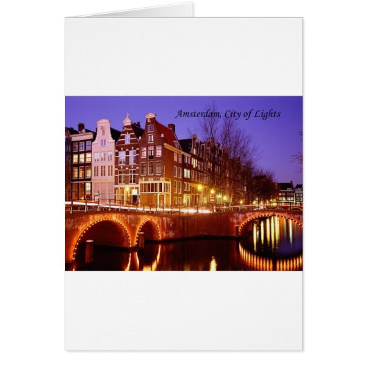 Amsterdam, City of Lights (by St.K.) Cards (Front)
