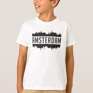 Amsterdam City Skyline Cityscape Life Funny Gift T-Shirt