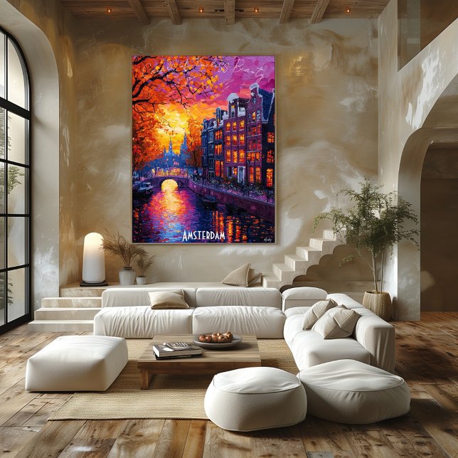Amsterdam City Skyline Poster – Dutch City Art (Creator Uploaded)
