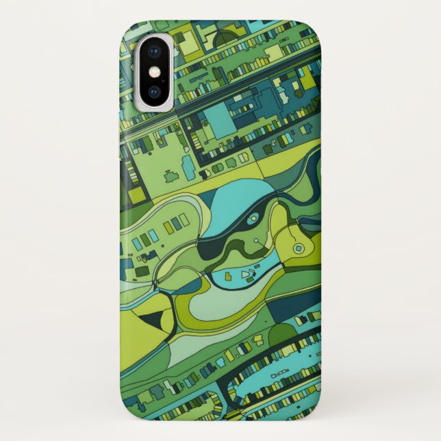 Amsterdam City Structure Map Case-Mate iPhone Case (Back)