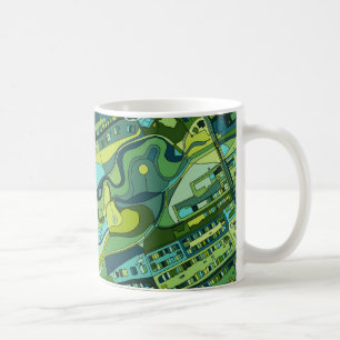 Amsterdam City Structure Map Coffee Mug