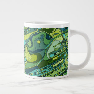 Amsterdam City Structure Map Giant Coffee Mug