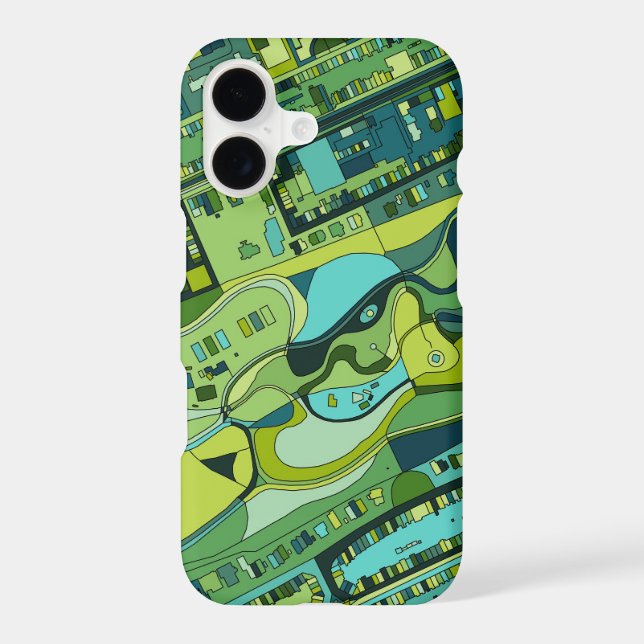 Amsterdam City Structure Map Iphone Case (Back)