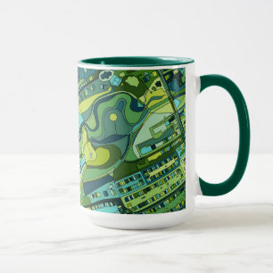 Amsterdam City Structure Map Mug
