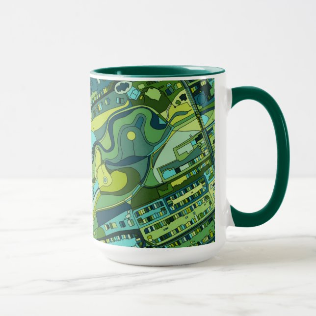 Amsterdam City Structure Map Mug (Right)