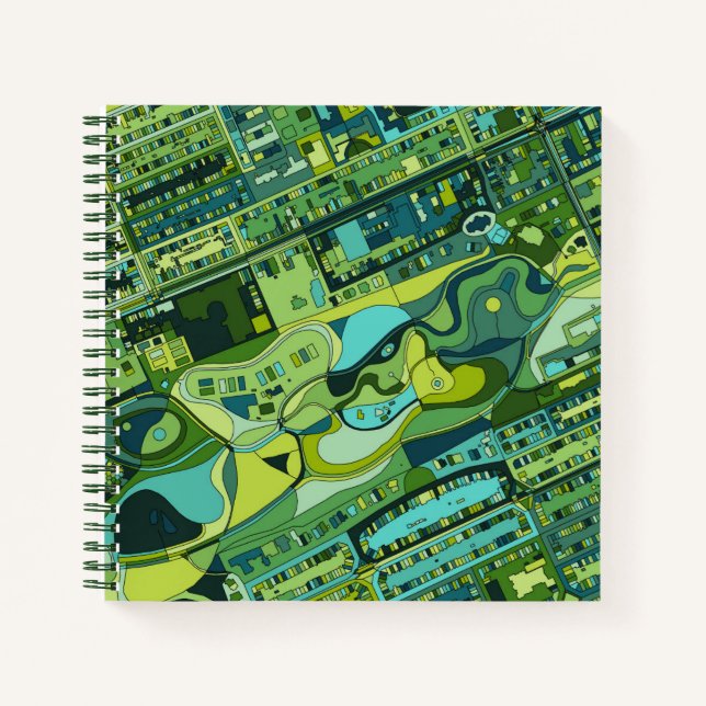 Amsterdam City Structure Map Notebook (Front)