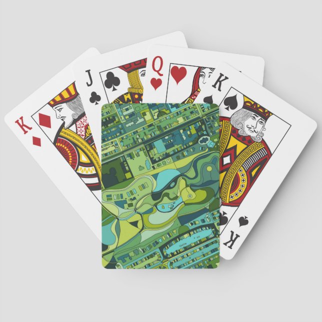 Amsterdam City Structure Map Poker Cards (Back)