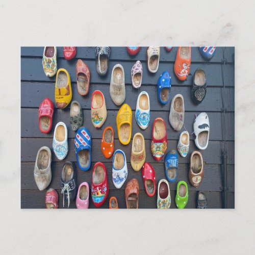 Amsterdam  Clogs  Post Card