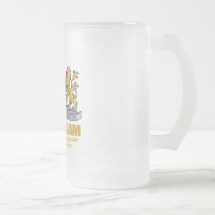 Amsterdam COA Frosted Glass Beer Mug