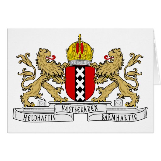 Amsterdam Coat of Arms Cards (Front Horizontal)