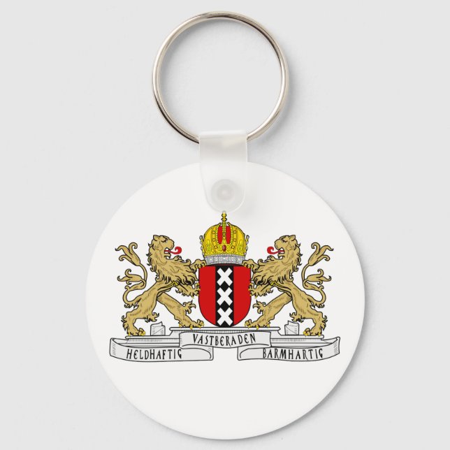 Amsterdam Coat of Arms Keychain (Front)