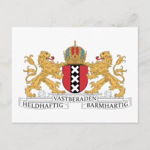 Amsterdam Coat Of Arms Postcard