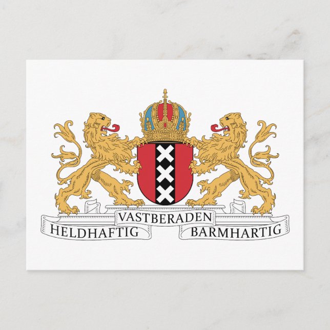Amsterdam Coat Of Arms Postcard (Front)