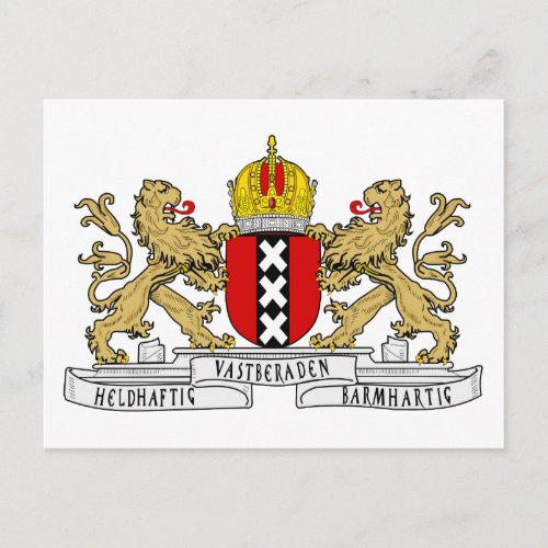 Amsterdam Coat of Arms Postcard