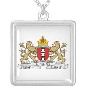 Amsterdam Coat of Arms Silver Plated Necklace