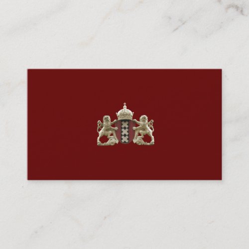 Amsterdam Coat of Arms Small Business Cards